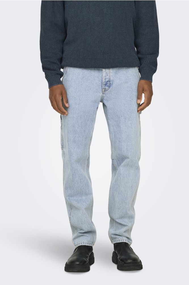 ONSEDGE STRAIGHT CAR LB 1087TAI DNM 22031087 Light Blue Denim
